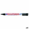 Rotulador permanente Edding e-8400 Negro (10 Unidades)