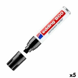 Rotulador permanente Edding 800 Negro (5 Unidades)