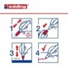 Rotuladores de tiza líquida Edding 4095 Rojo (10 Unidades)