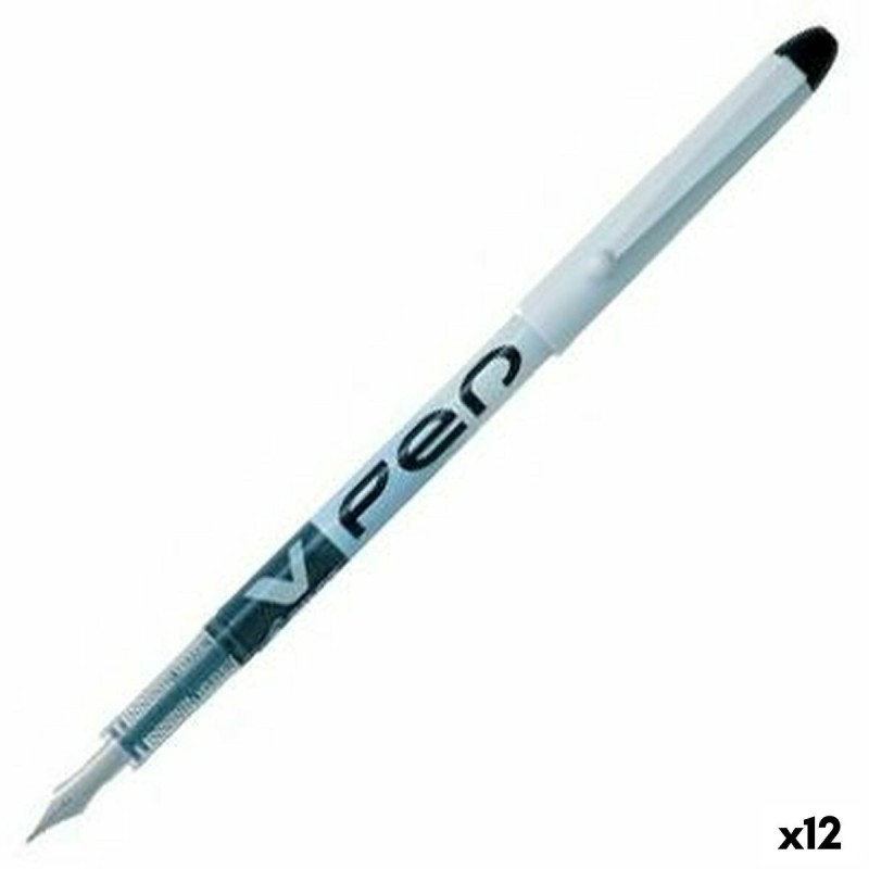 Pluma de Caligrafía Pilot V Pen Desechable 0,4 mm Negro 12 Unidades Pluma de Caligrafía Pilot V Pen Desechable 0,4 mm Negro 12 Unidades