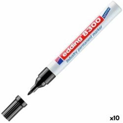 Rotulador permanente Edding 8300 Negro (10 Unidades)