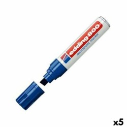 Rotulador permanente Edding 800 Azul (5 Unidades)