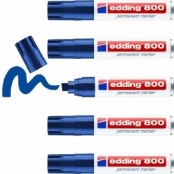 Rotulador permanente Edding 800 Azul (5 Unidades)