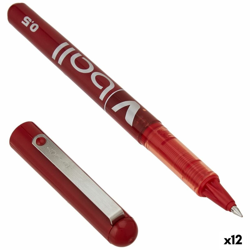 Bolígrafo Pilot BL-VB-5 Rojo 0,3 mm (12 Unidades) Bolígrafo Pilot BL-VB-5 Rojo 0,3 mm (12 Unidades)