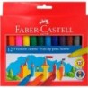 Set de Rotuladores Faber-Castell Jumbo Estuche Multicolor (12 Unidades)