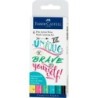 Set de Rotuladores Faber-Castell Pitt Artist Caligrafía Estuche Pastel (5 Unidades)