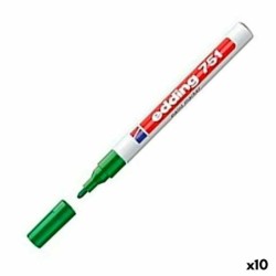Rotulador permanente Edding 751 Verde (10 Unidades)