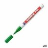 Rotulador permanente Edding 751 Verde (10 Unidades)