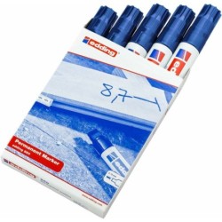 Rotulador permanente Edding 850 Azul (5 Unidades)