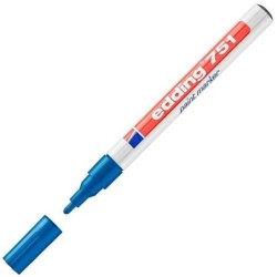 Rotulador permanente Edding 751 Azul (10 Unidades)