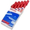 Rotulador permanente Edding N1 Rojo (10 Unidades)