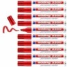 Rotulador permanente Edding 3300 Rojo (10 Unidades)