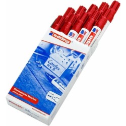Rotulador permanente Edding 3300 Rojo (10 Unidades)