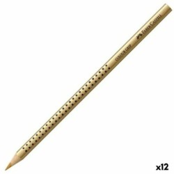 Lápices de Colores Acuarelables Faber-Castell Dorado (12 Unidades)