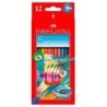Lápices de Colores Acuarelables Faber-Castell Multicolor 6 Piezas