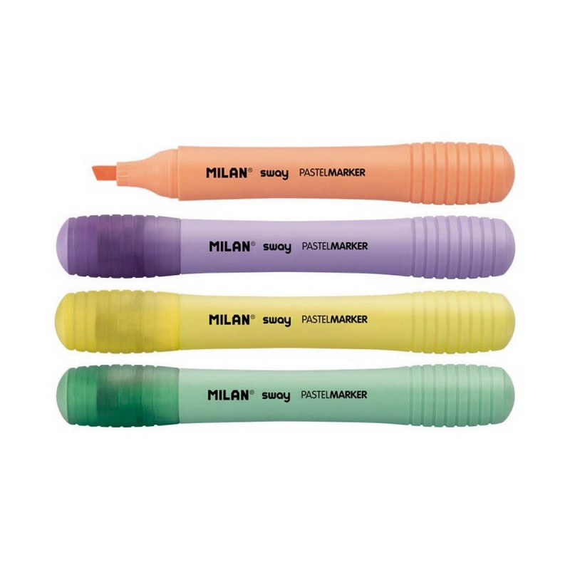 Set de Marcadores Fluorescentes Milan Sway Multicolor Pastel 4 Piezas Set de Marcadores Fluorescentes Milan Sway Multicolor Pastel 4 Piezas