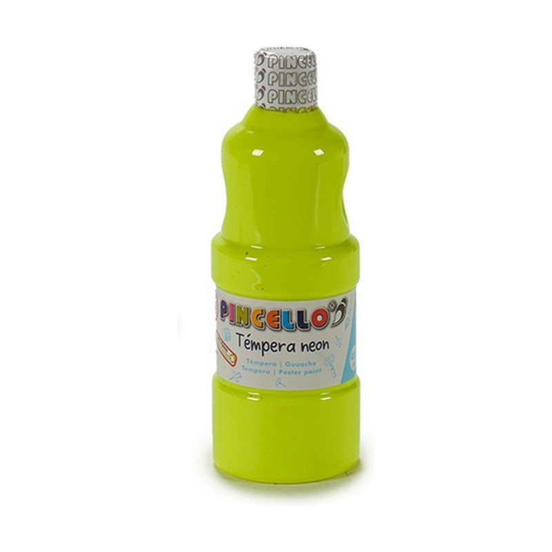 Témperas Pincello Neon Amarillo 400 ml (6 Unidades)