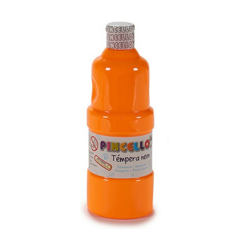 Témperas Pincello Neon Naranja 400 ml (6 Unidades)