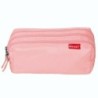 Estuche Escolar ENRI Rosa 21 x 7 x 11 cm (5 Unidades)