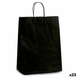 Bolsa de Papel Pincello 32412 Negro 12 x 52 x 32 cm 32 X 12 X 50 cm (25 Unidades)
