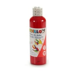 Pintura de Dedos Pincello FP200-R Rojo 200 ml (12 Unidades)