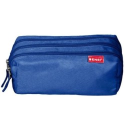 Estuche Escolar ENRI Azul 21 x 7 x 11 cm (5 Unidades)