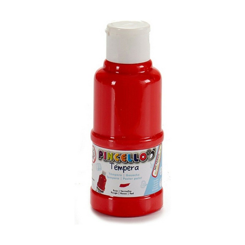 Témperas Pincello Rojo 120 ml (12 Unidades)