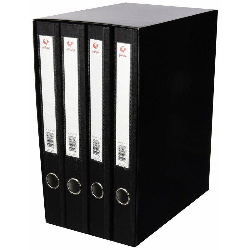 Archivador de Palanca Grafoplas 25 mm Modular Negro 35 x 29 x 18 cm
