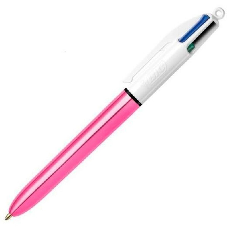 Bolígrafo Bic Shine Silver Blanco Rosa (12 Piezas) Bolígrafo Bic Shine Silver Blanco Rosa (12 Piezas)