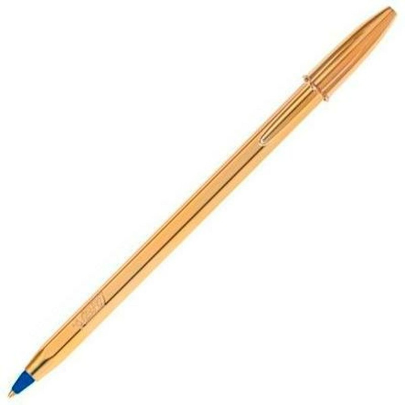 Bolígrafo Bic Cristal Shine Dorado 0,32 mm Azul 20 Piezas Bolígrafo Bic Cristal Shine Dorado 0,32 mm Azul 20 Piezas