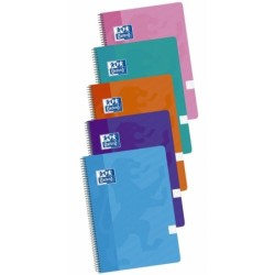 Cuaderno Oxford Multicolor Din A4 80 Hojas 21,5 x 31,5 cm 5 Piezas