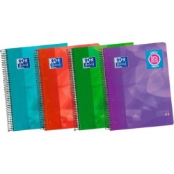 Cuaderno Oxford European Book 5 Multicolor A4 120 Hojas Microperforado 5 Piezas