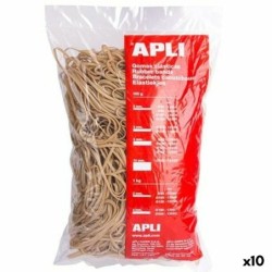 Gomas elásticas Apli Marrón 160 x 3 mm (10 Unidades)