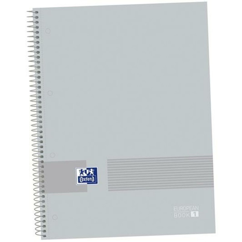 Cuaderno Oxford &You Gris A4 A4+ 80 Hojas 5 Piezas