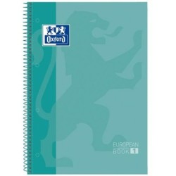 Cuaderno Oxford European Book Ice Menta A4 A4+ 80 Hojas 5 Piezas