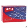Clips Apli MARIPOSA N 10 Plateado Plata 40 mm (10 Unidades)