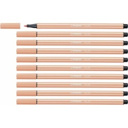 Rotuladores Stabilo Pen 68 Carne (10 Piezas)