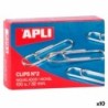Clips Apli N 2 Plateado Níquel 32 mm (10 Unidades)