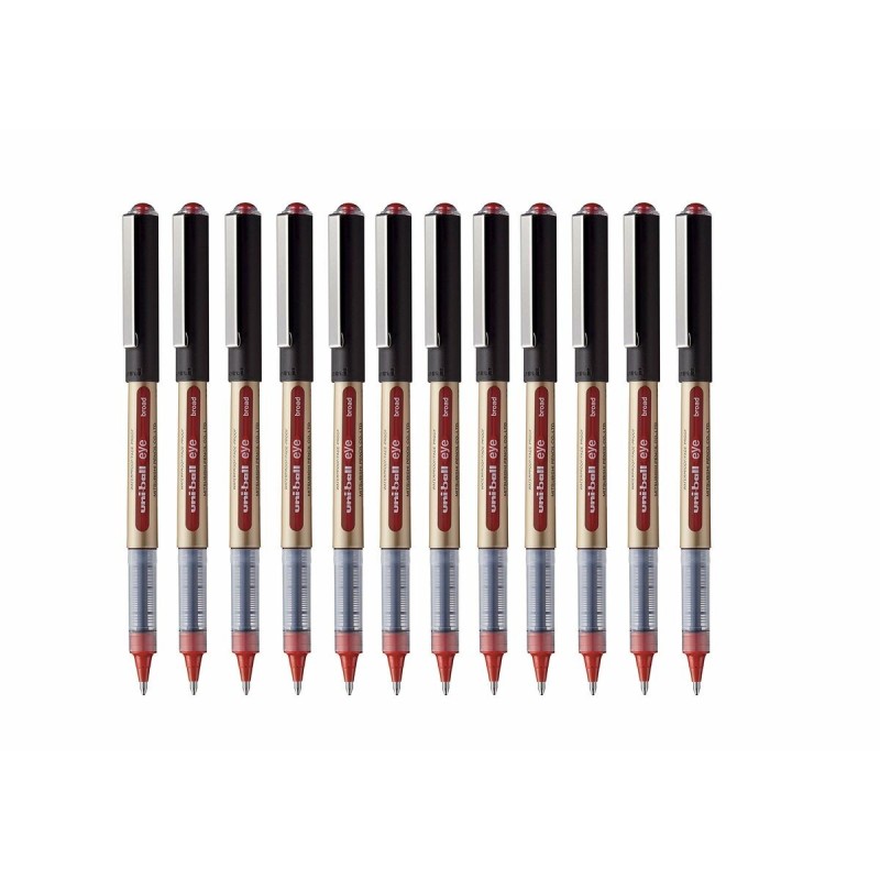 Boligrafo de tinta líquida Uni-Ball Rollerball Eye Broad UB-150 Rojo 1 mm (12 Piezas) Boligrafo de tinta líquida Uni-Ball Rollerball Eye Broad UB-150 Rojo 1 mm (12 Piezas)