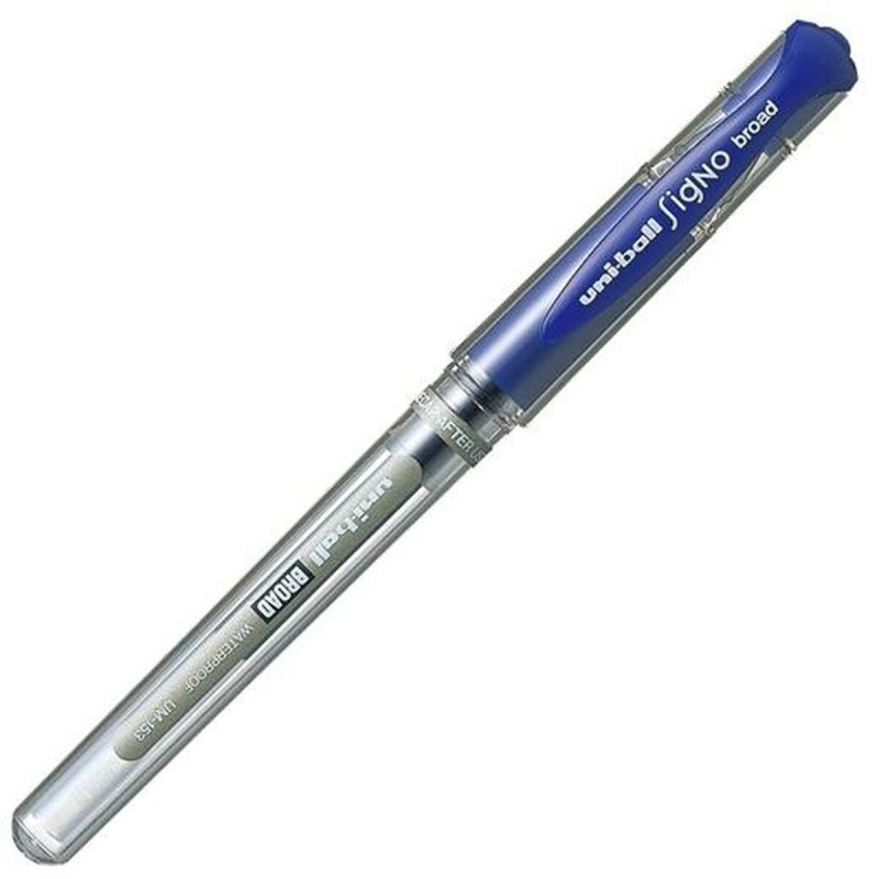 Boligrafo de tinta líquida Uni-Ball Signo Broad UM-153 W Azul 0,6 mm (12 Piezas) Boligrafo de tinta líquida Uni-Ball Signo Broad UM-153 W Azul 0,6 mm (12 Piezas)