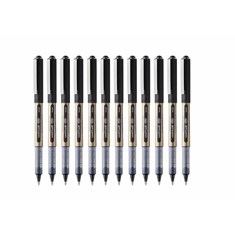 Boligrafo de tinta líquida Uni-Ball Rollerball Eye Broad UB-150 Negro 1 mm (12 Piezas) Boligrafo de tinta líquida Uni-Ball Rollerball Eye Broad UB-150 Negro 1 mm (12 Piezas)