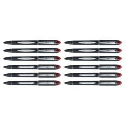 Bolígrafo de tinta líquida Uni-Ball Rollerball Jestsream SX-210 Rojo 12 Unidades