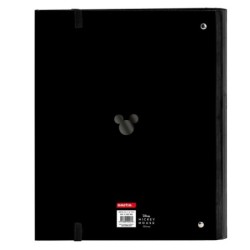 Carpeta de anillas Mickey Mouse Clubhouse Negro 27 x 32 x 3.5 cm