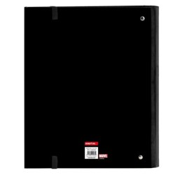 Carpeta de anillas Marvel Negro (27 x 32 x 3.5 cm)