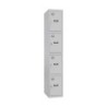 Taquilla Simon Rack Metal Gris claro 4 compartimentos (180 x 30 x 50 cm)