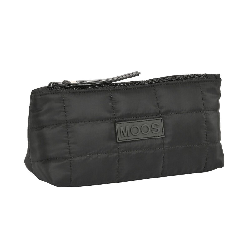Neceser Escolar Moos Negro Acolchado Negro 23 x 12 x 8 cm Neceser Escolar Moos Negro Acolchado Negro 23 x 12 x 8 cm