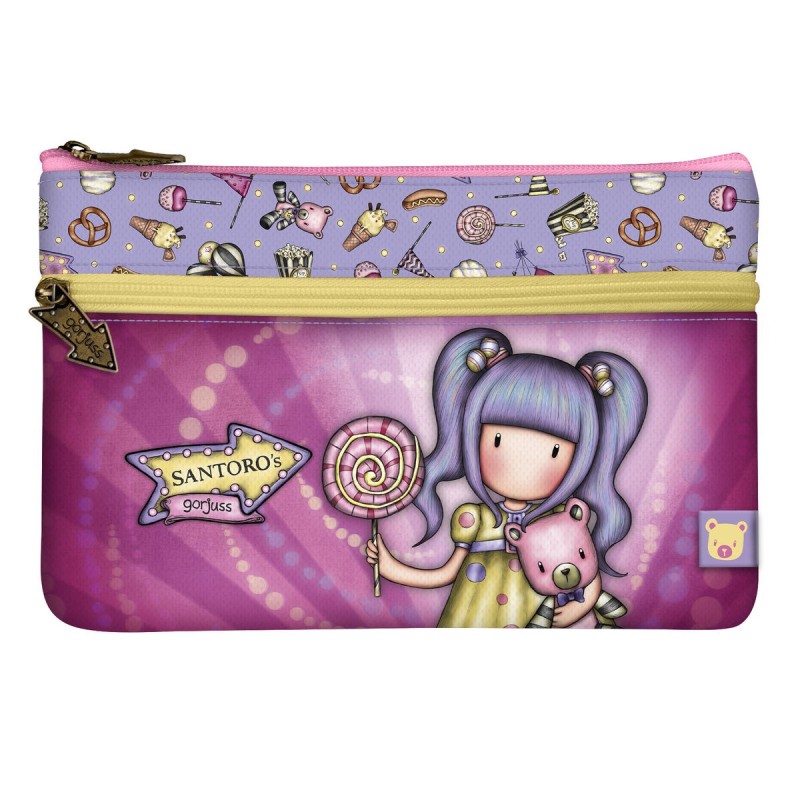 Estuche Escolar Gorjuss First prize Lila (23.4 x 15.5 x 1.5 cm) Estuche Escolar Gorjuss First prize Lila (23.4 x 15.5 x 1.5 cm)