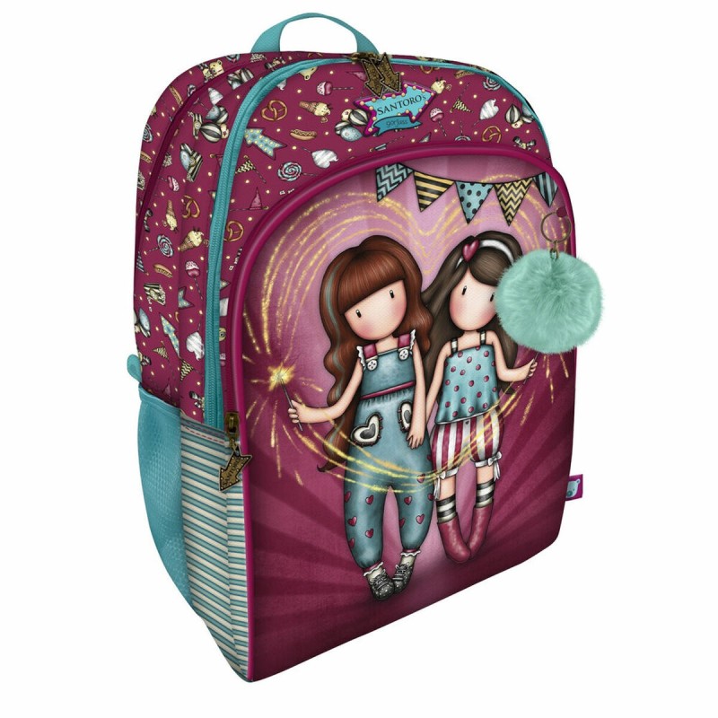 Mochila Escolar Gorjuss Fireworks Granate 34.5 x 43.5 x 22 cm Mochila Escolar Gorjuss Fireworks Granate 34.5 x 43.5 x 22 cm