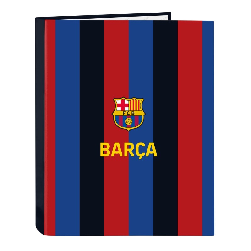 Carpeta de anillas F.C. Barcelona Granate Azul marino A4 26.5 x 33 x 4 cm