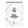 Carpeta Real Madrid C.F. Negro Blanco A4 (26 x 33.5 x 2.5 cm)